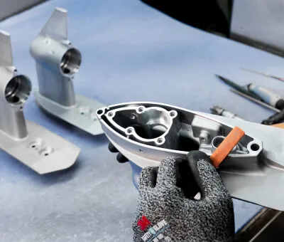 台湾JoinCast工場における耐腐食性アルミ合金ダイカスト製船外機部品の精密CNC加工および手作業仕上げ