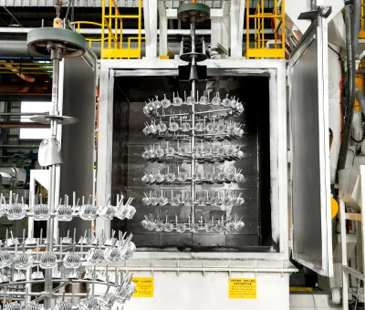 台湾JoinCast工場の自動ショットブラスト装置、量産アルミ部品に均一な表面テクスチャとスケール除去を実現