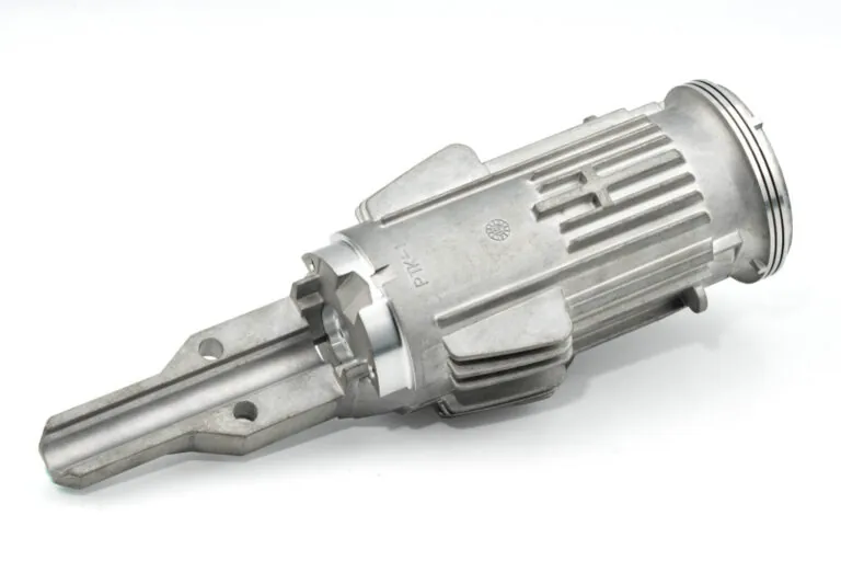 空圧工具向けADC-12アルミ合金ダイカスト製内部モーターハウジング、高い構造強度と冷却フィン形状を実現