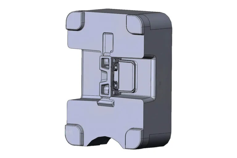 コアプラーおよびスライド機構を統合し複雑な内部形状を実現する3D金型設計モデル