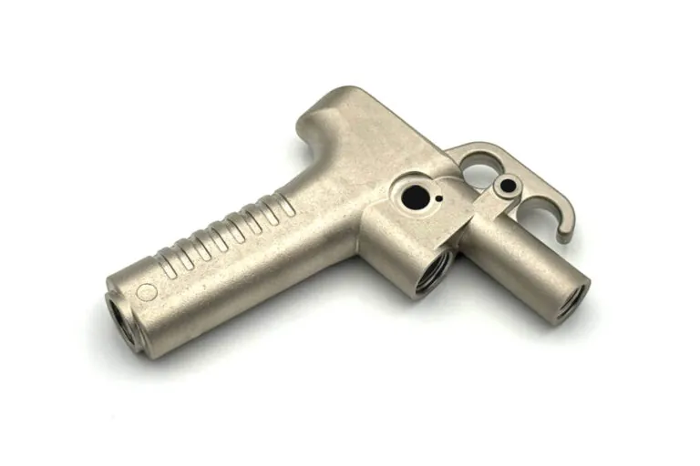 空圧工具向けADC-12アルミ合金ダイカスト製内部モーターハウジング、高い構造強度と冷却フィン形状を実現